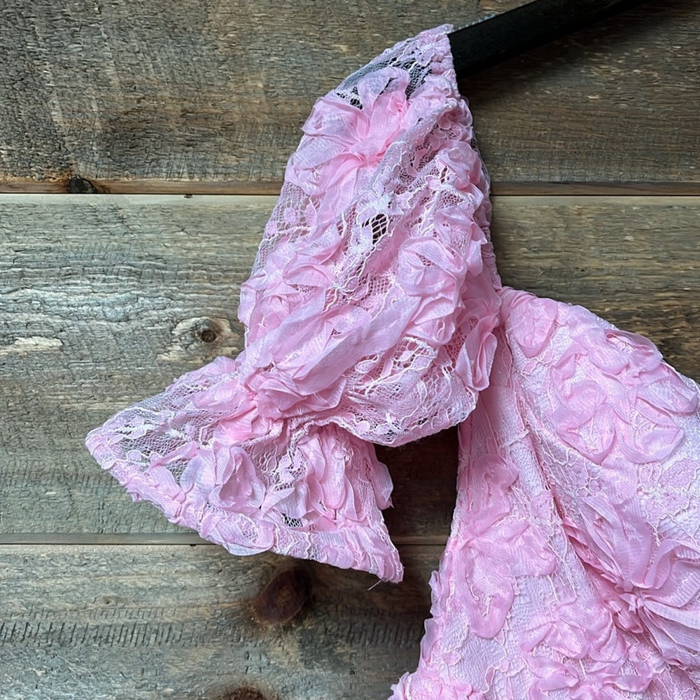 The Sang Floral Textured Off Shoulder Dress Summer Flirty Womens M NWT - Picture 10 of 11